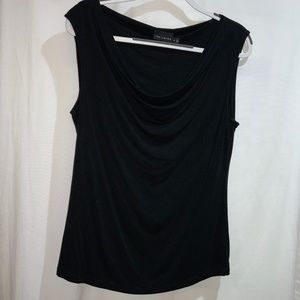 The Limited drape front blouse Sz XL sleeveless